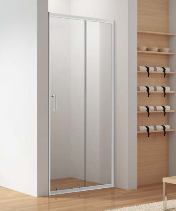 Фото Душевая дверь CHIEZZA FSE20821/120 1200*1950, алюм.профиль 5мм, прозрач. стекло