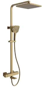 Душевая система CHIEZZA Bonivera brushed gold с термостатом