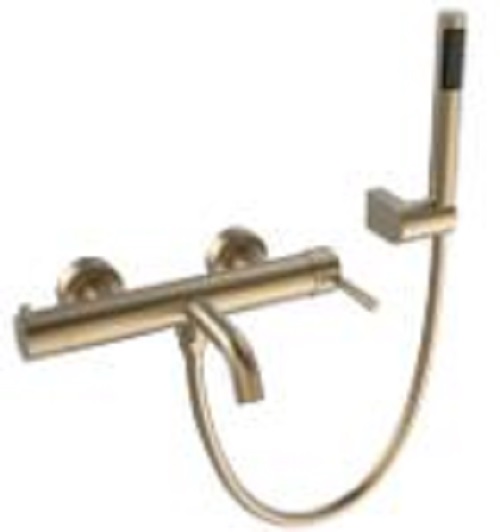 Дополнительное фото №4 Смеситель для ванны однорычажный CHIEZZA Eliavita brushed gold