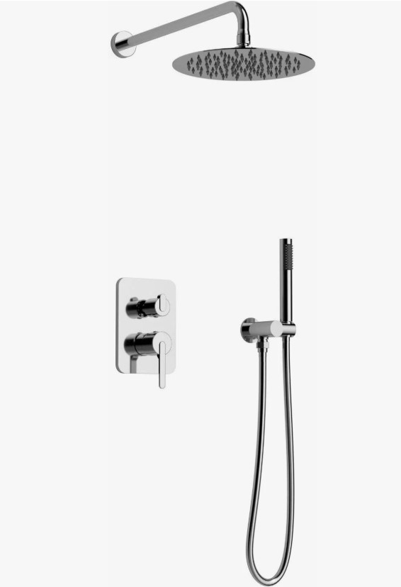Фото Встраиваемая душевая система Chiezza Atalora с hi-box Pamela, хром 