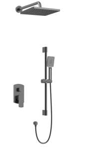 Встраиваемая душевая система Chiezza Ribago, оружейная сталь