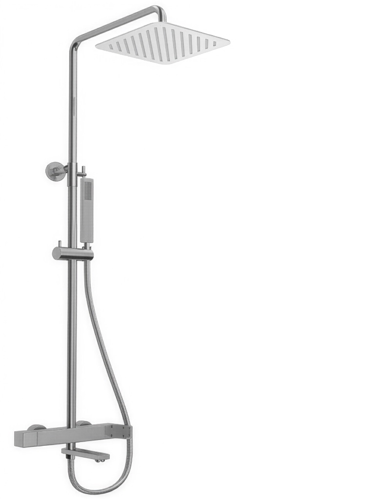Фото Душевая система Chiezza Bonivera с тропическим душем, хром 