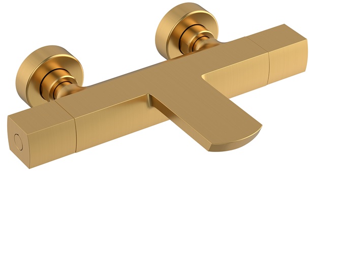 Фото Термостатический смеситель для ванны/душа CHIEZZA Ribago, матовое золото