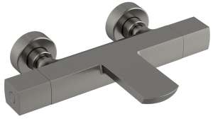 Термостатический смеситель для ванны/душа CHIEZZA Ribago, серый цвет оружейного металла