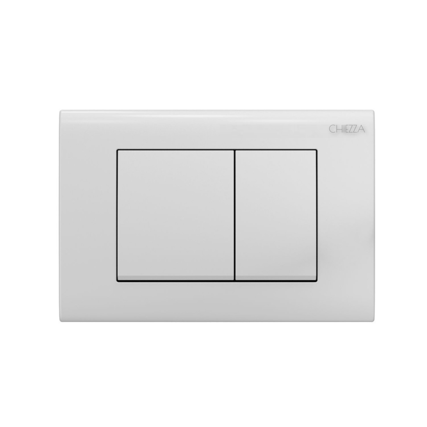 Фото Клавиша смыва глянцевая белая, пластик CHIEZZA CH001AATA 165*245*11.7мм