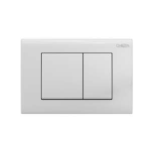 Клавиша смыва глянцевая белая, пластик CHIEZZA CH001AATA 165*245*11.7мм