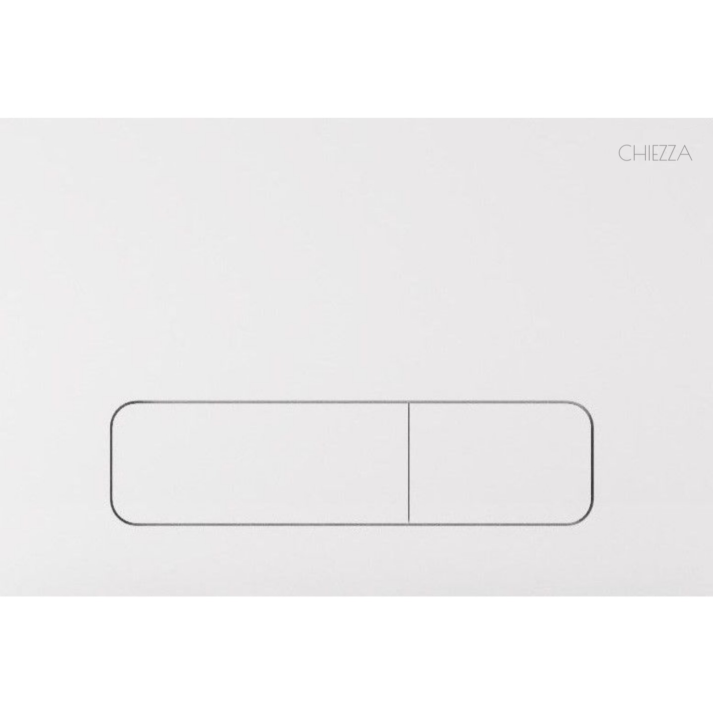 Фото Клавиша смыва глянцевая белая, пластик CHIEZZA CH002AATA 165*245*12.6мм