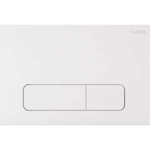 Клавиша смыва глянцевая белая, пластик CHIEZZA CH002AATA 165*245*12.6мм
