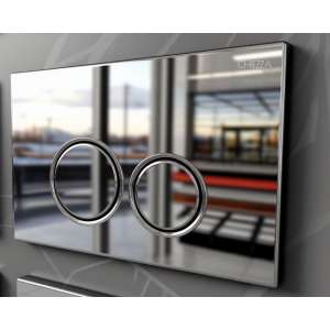 Клавиша смыва хром, пластик CHIEZZA CH005BATA 165*245*14.5мм